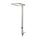 Lampe de table LED SLV Worklight, variateur tactile, 7600 lumens, 79 W, 200-240 V, capteur PIR, LED fixes, L 692 x l 310 x H 1200 mm, argenté