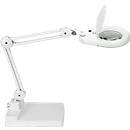 Lampe loupe LED MAULvisio, puissance 8 W, 1200 lm, lentille 3-dioptrique, base rotative, blanche