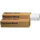 Landré flipchart pad, 5 pieces, made of 100 % recycled paper, grid-formed