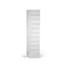 Laptopschrank mit Ladefunktion, 10 Abteile mit Zylinderschloss, CH-Stecker, Stahlblech lichtgrau RAL 7035/ lichtgrau RAL 7035