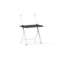 Laptoptafel scala, ideaal voor thuiskantoor, in hoogte verstelbaar, inklapbaar, 4-poots frame, L 1000 x B 800 x H 1400 mm, verkeerswit RAL 9016/zwart