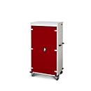 Laptopwagen mit Ladefunktion, 2-Punkt-Verriegelung, Feststellbremse, 26 Fächer, B 920 x T 500 x H 1540, weinrot