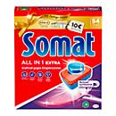 Lavavajillas Somat All in 1 Extra, con fórmula express power y ácido cítrico, sin fosfatos, azul-rojo, 54 pastillas en caja