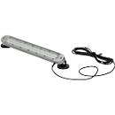 LED Maschinenleuchte Bauer & Böcker Lichtleiste M, 12 W, 1200 lm, 5500 K, um 45° drehbare Gelenke, 5500 K, Magnetfuss, IP67, Aluminium, grau