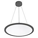 LED pendant light FRISCH-Licht, light color neutral white, PMMA/aluminum, Ø600 x H 14 mm, 58 W, 6400 lumen, black