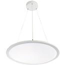 LED pendant light FRISCH-Licht, light color neutral white, PMMA/aluminum, Ø600 x H 14 mm, 58 W, 6400 lumen