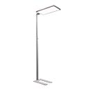 LED-Stehlampe FRISCH-Licht® STL, 80 W, 10000 lm, 4000 K, direktes/indirektes Licht, Touchdimmer & Memoryfunktion, IP20, silber