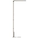 LED Stehleuchte STARIS, 80 W, 10070 lm, 3000 - 6000 K, dimmbar, direkt/indirekt leuchtend, für Bildschirmarbeitsplätze, Tageslichtsensor, 3 Steckdosen, silber