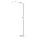 LED-Stehleuchte Waldmann YARA.single, 107 W, 15000 lm, 2700–6500 K, magnetisches Bedienteil, Bewegungs- & Tageslichtsensor, Direkt-/Indirektlicht, weiß