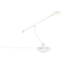 LED tafellamp Trio Manduro, 6 W, 560 lm, 2700-6500 K, dimbaar, in hoogte verstelbaar, kantelbaar, B 580 x H 640 mm, metaal en acryl, wit