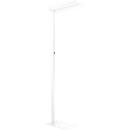 LED vloerlamp - traploos dimbaar - directe en indirecte verlichting - H 1950 mm - 2 x 40 W - wit