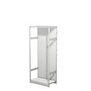 Leeg archiefrek PROGRESS 500 T, basissectie, met achterwand, H 1900 x B 750 x D 440 mm