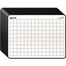 Legamaster Lerntafel, Hoch-/Querformat, 2-seitig, blanko/kariert, magnetisch, B 305 x H 229 mm, lackierter Stahl, weiß, 10 Stück