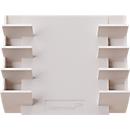 Legamaster markerhouder, voor glasborden, voor 4 markers, neodymium magneet, warm grijs