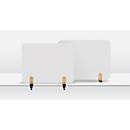 Legamaster Séparation de table pour tableau blanc Elements, acier émaillé, y compris 2 pinces de table, L 800 x H 600 x P 11 mm