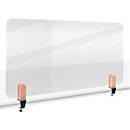 Legamaster transparant Elements tafelscherm, acrylglas, incl. 2 tafelklemmen, B 1200 x H 600 x D 5 mm