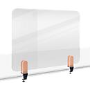 Legamaster transparant Elements tafelscherm, acrylglas, incl. 2 tafelklemmen, B 800 x H 600 x D 5 mm