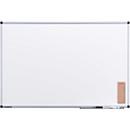 Legamaster UNITE-whiteboard, magnetisch, met markeerstifthouder/markeerstift/bordwisser, B 900 x D 12,6 x H 600 mm, gelakt staal, wit