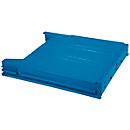 Legbord Eichner Big, voor wand-sorteerder, vulhoogte 34 mm, B 262 x D 42 x H 302 mm, blauw
