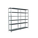 Legborden zonder bouten, H 2300 x B 2400 x D 500 mm, gegalvaniseerd