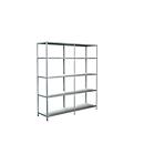 Legborden zonder grendels, B 1800 x D 500 x H 2000 mm, wit