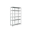 Legborden zonder grendels, H 2300 x B 1400 x D 500, wit