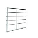 Legborden zonder grendels, H 2300 x B 2400 x D 350 mm, wit
