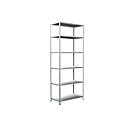 Legborden zonder grendels in modulair systeem, basis legbord, 1000 x 500 x 2500 mm, wit