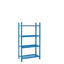 Legbordstelling-basissectie, m. 4 draadrooster-legborden, B 1010 x D 500 x H 2000 mm