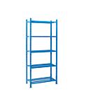 Legbordstelling-basissectie, m. 5 draadrooster-legborden, B 1010 x D 600 x H 2500 mm