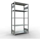 Legbordstelling MULTIplus150 - 5 legborden - L 2000 x B 500 x H 2000 mm - draagvermogen 150 kg - grijs