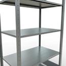 Legbordstelling MULTIplus150 - 5 legborden - L 2000 x B 600 x H 2000 mm - draagvermogen 150 kg - grijs
