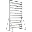 Legbordstellingen, aan 2 zijden monteerbaar, 22 rijen, zonder open front legborden, B 1145 x D 800 x H 1950 mm, staal, grijs