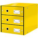 LEITZ® 3 tiroirs Click + Store, haut, jaune