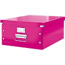 LEITZ® Ablage- und Transportbox Serie Click + Store, groß, für DIN A3, pink