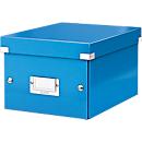 LEITZ® Ablage- und Transportbox Serie Click + Store, klein, für DIN A5, blau