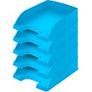 LEITZ® Ablagekorb Standard 5227, Kunststoff, 5 Stück, hellblau