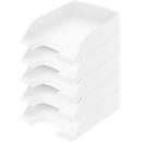 LEITZ® Ablagekorb Standard 5227, Kunststoff, 5 Stück, weiss