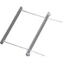 Leitz Archiv-Abheftbügel 6078, Füllhöhe 60 mm, mit Deckschiene, Polypropylen, transparent, 50 Stück