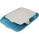 Leitz® Bac à courrier avec organiseur Cosy, pour documents A4, empilable, bleu