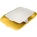 Leitz® Bac à courrier avec organiseur Cosy, pour documents A4, empilable, jaune