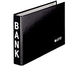 LEITZ® bank binder, A6 landscape, Material: cardboard PP-laminated, black