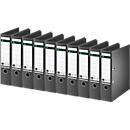 LEITZ® binder 1007/1008, DIN A4, back width 80 mm, 10 pieces, black