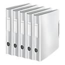 LEITZ® binder Active Style, DIN A4, back width 65 mm, 5 pieces, arctic white