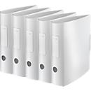 LEITZ® binder Active Style, DIN A4, back width 82 mm, 5 pieces, arctic white