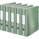 LEITZ® binder Active Style, DIN A4, back width 82 mm, 5 pieces, celadon green
