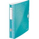 LEITZ® binder Active WOW, DIN A4, back width 65 mm, 5 pieces, ice blue