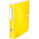 LEITZ® binder Active WOW, DIN A4, back width 65 mm, yellow