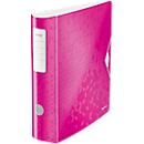 LEITZ® binder Active WOW, DIN A4, back width 82 mm, 5 pieces, pink