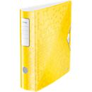 LEITZ® binder Active WOW, DIN A4, back width 82 mm, 5 pieces, yellow
